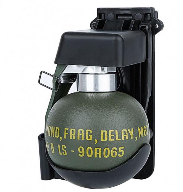 Wosport Dummy Grenade M67 with Mount for Molle Systems